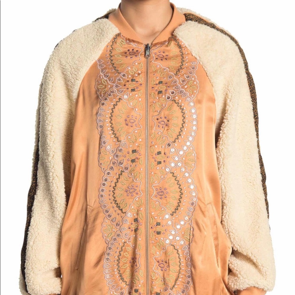 Free People Wicked Games Reversible Bomber Jacket